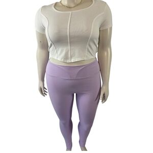 Ampersand Avenue Lilac 27” High Rise Leggings 2X NWT